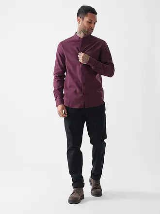 KNOWLEDGE COTTON APPAREL | Flanellhemd | dunkelrot